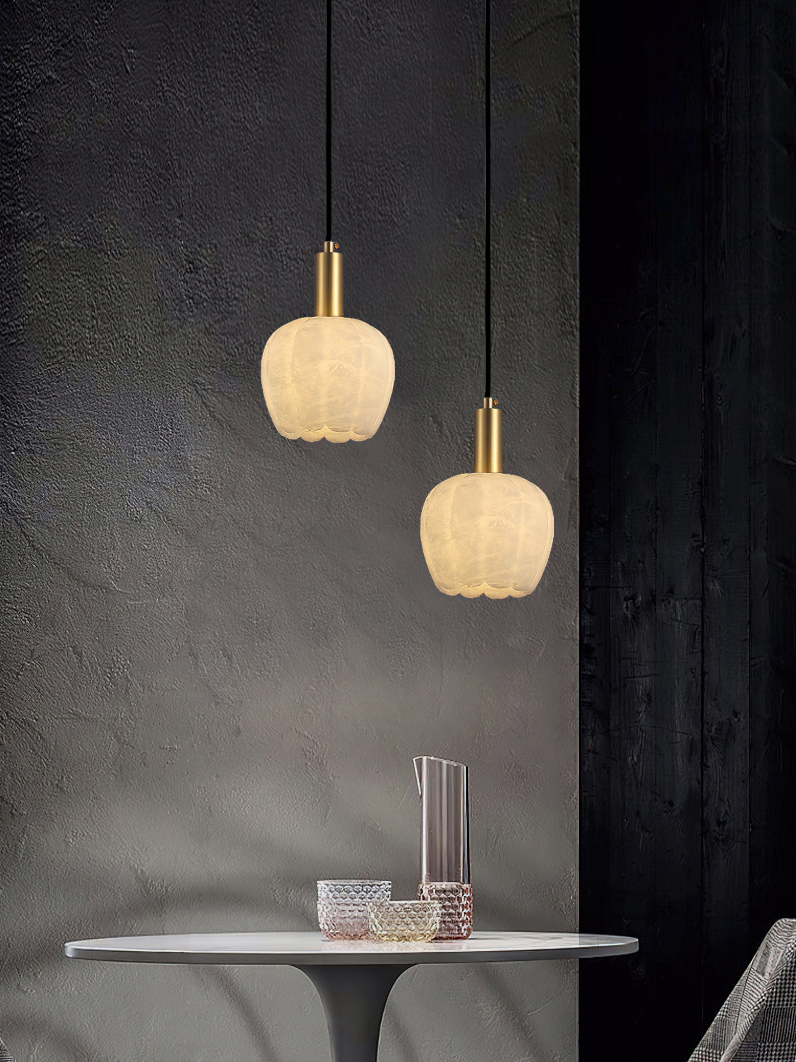 Lilin pendellampe i alabast | Esilora