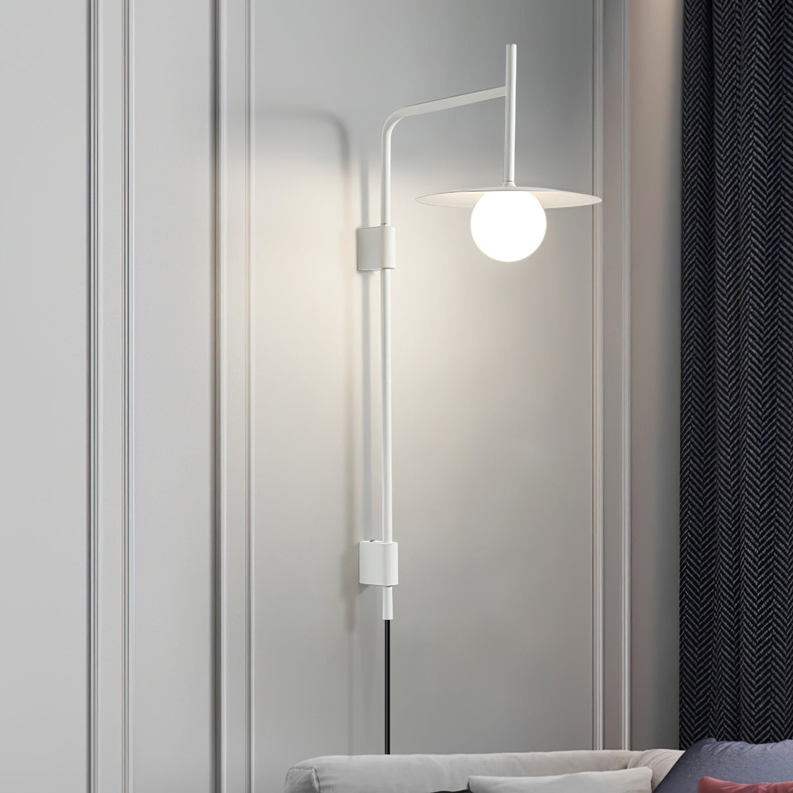 Nordic Swing Arm Wall Lamp for Living Room M22 | Esilora