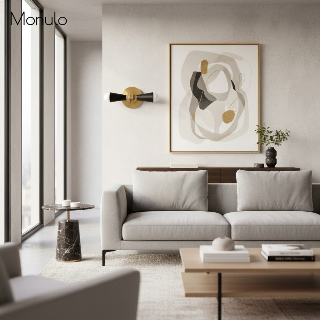 Pyralis Cone Art Deco Wall Sconce – Modern Metal Vanity Light, Vertical or Horizontal Mount | Esilora