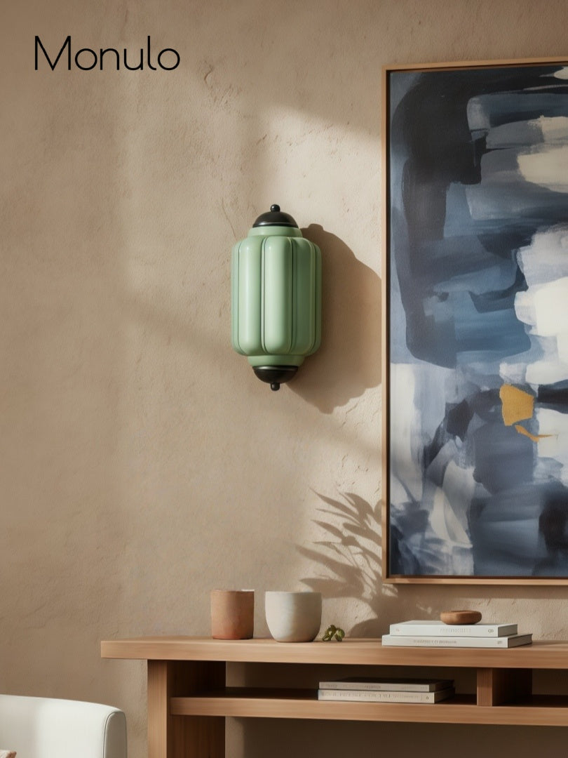 Vintage Milk Glass Flush Eloise Wall Sconce for Bedside Hallway | Esilora