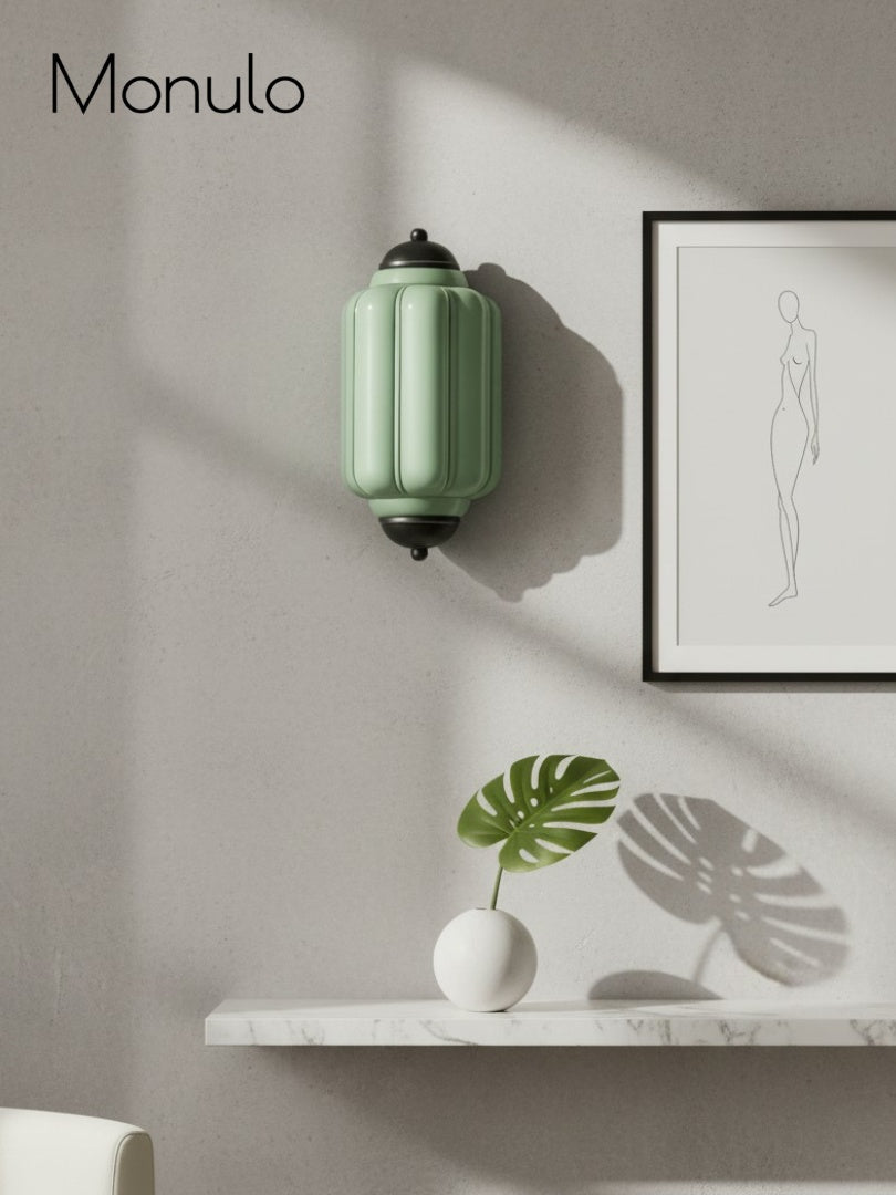 Vintage Milk Glass Flush Eloise Wall Sconce for Bedside Hallway | Esilora