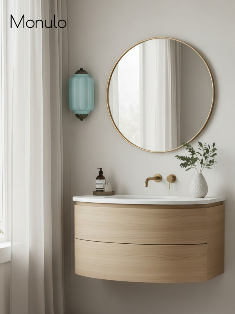 Vintage Milk Glass Flush Eloise Wall Sconce for Bedside Hallway | Esilora