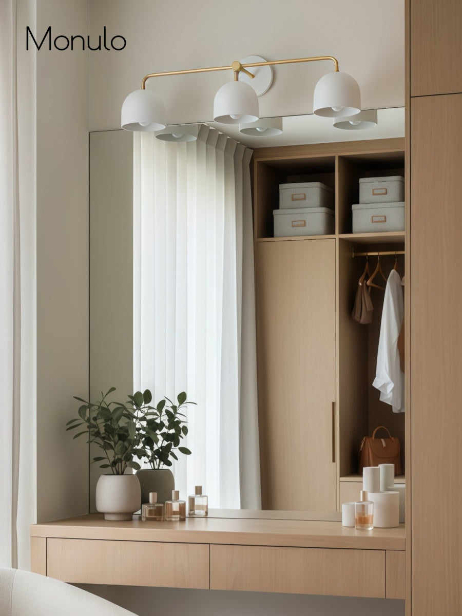 Meito Kuppel Bauernhaus Schmink-Wandleuchte – Rustikale Bunte Badezimmer Schminkleuchte | Esilora