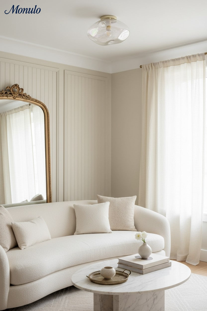 Plafoniera a filo in vetro iridescente Lightail – Lampada da soffitto moderna ed elegante per soggiorno／sala da pranzo | Esilora
