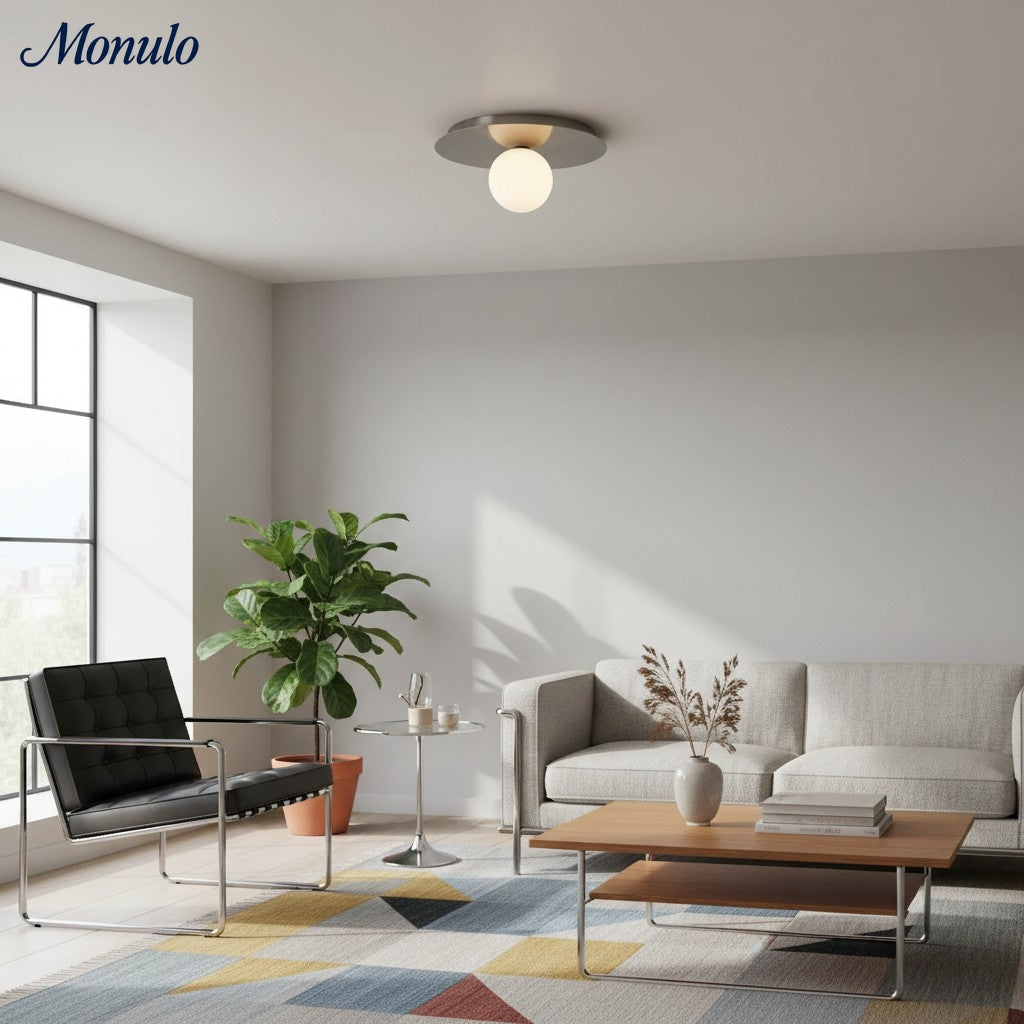 Rivolence Elegant Ring-Silhouette Nordic Wall/ Ceiling Light for Living Room | Esilora
