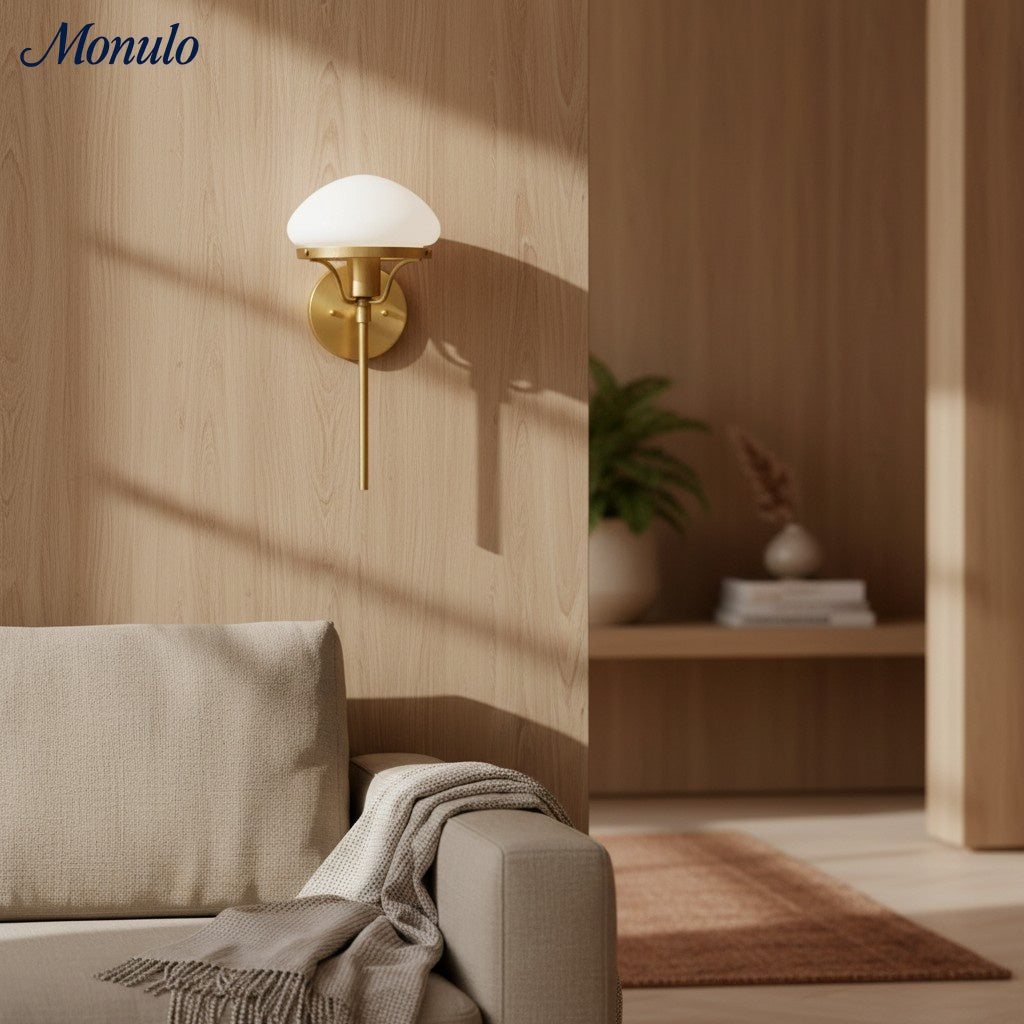 Ornato Luxe Minimalistische schwarze matte Wandleuchte - Zeitgenössische wandmontierte Leuchte für Schlafzimmer | Esilora