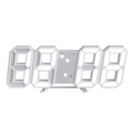 Ceas de perete digital modern 3D — design iluminat cu LED-uri