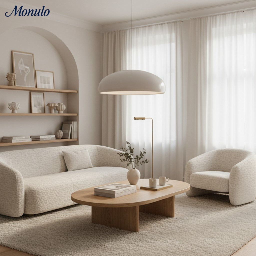 Verdoma Sleek Modern Metal Bowl Pendant Light for Bedrooms and Hallways | Esilora