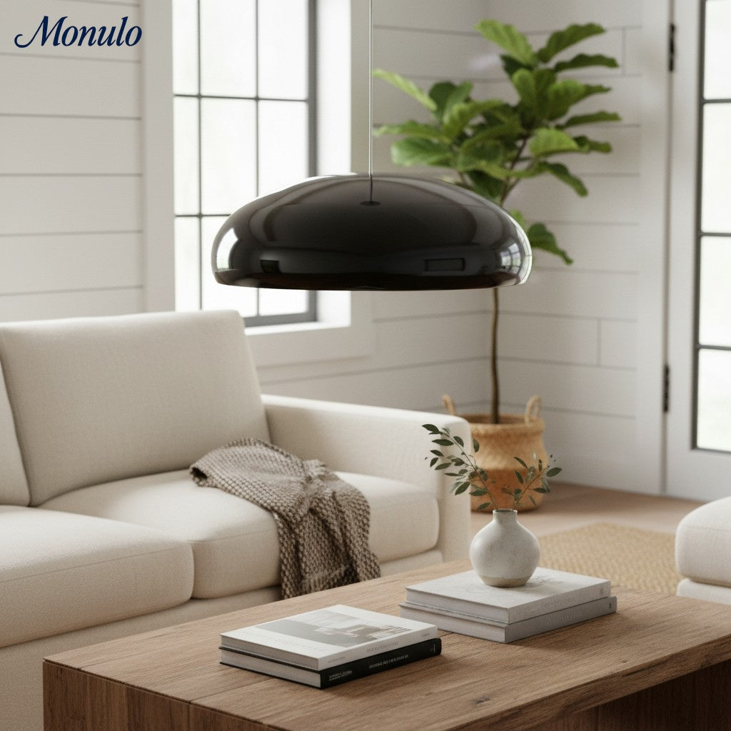 Verdoma Sleek Modern Metal Bowl Pendant Light for Bedrooms and Hallways | Esilora