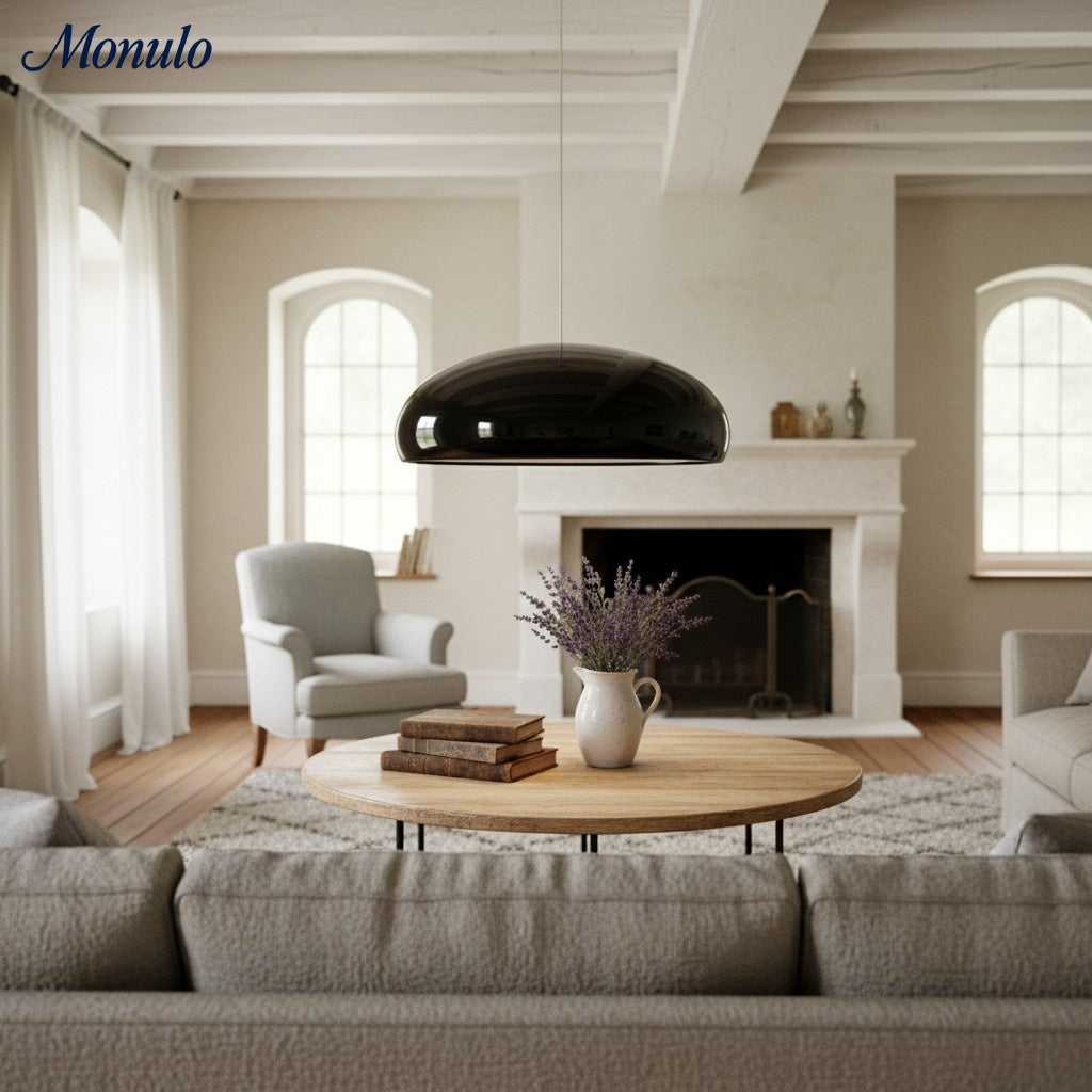 Verdoma Sleek Modern Metal Bowl Pendant Light for Bedrooms and Hallways | Esilora