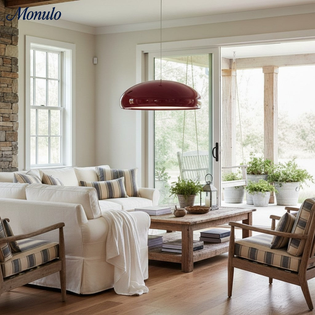 Verdoma Sleek Modern Metal Bowl Pendant Light for Bedrooms and Hallways | Esilora