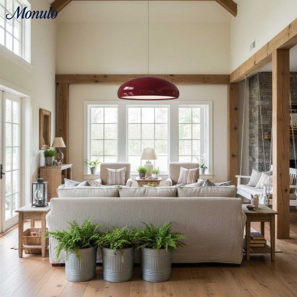 Verdoma Sleek Modern Metal Bowl Pendant Light for Bedrooms and Hallways | Esilora