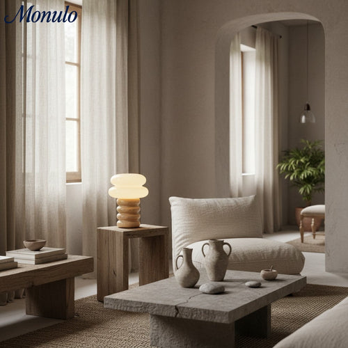 Auralume Geometric Dome Accent Table Lamp - Scandinavian Design for Reading Desk or Lounge Area | Esilora