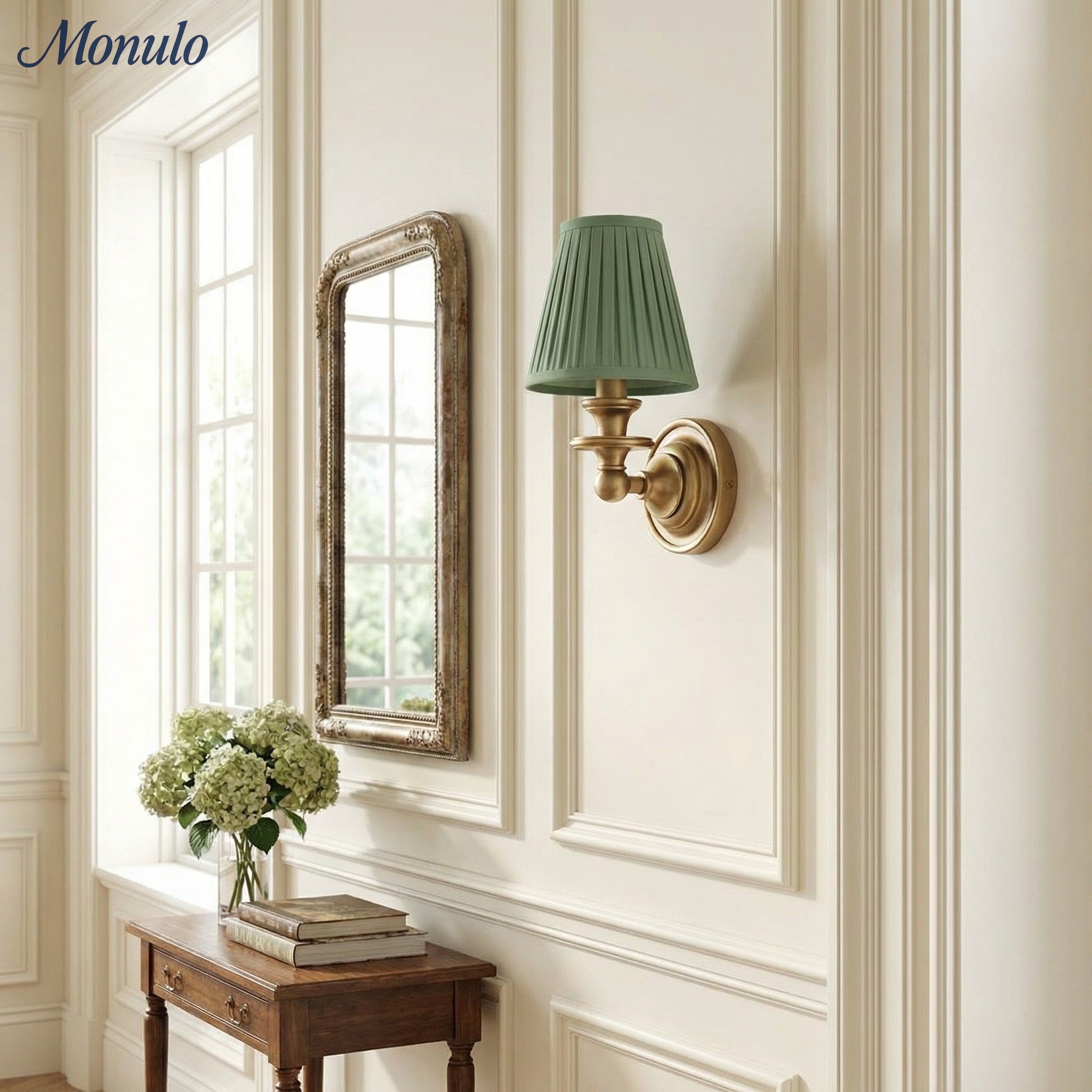 Rowan Drum Shade Wall Sconce – Fabric Sconce Light for Cozy Cottage Lighting | Esilora