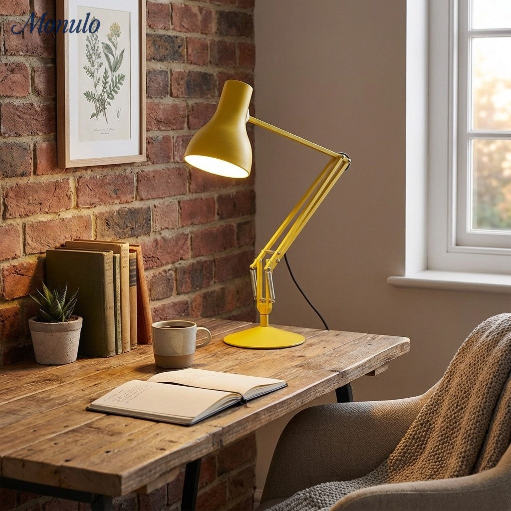Modryx moderne schwenkbare Schreibtischlampe mit klaren Linien - minimalistische Arbeitsleuchte für Schreibtisch und Nachttisch | Esilora