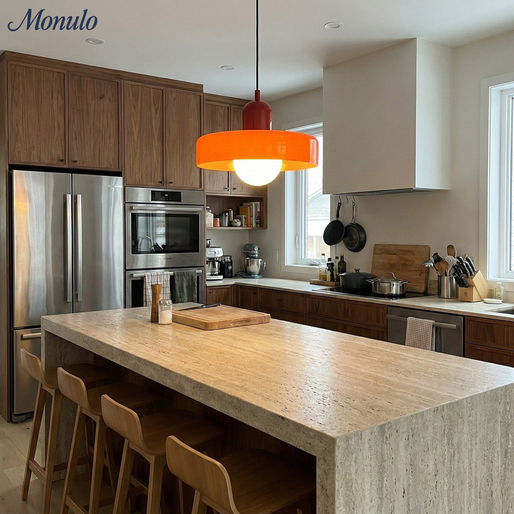 Verdoma Morandi Disc Glass Pendant Light for Modern Dining and Living | Esilora
