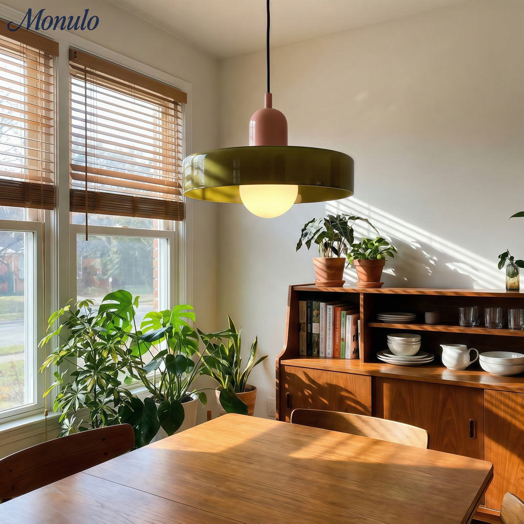 Verdoma Morandi Disc Glass Pendant Light for Modern Dining and Living | Esilora