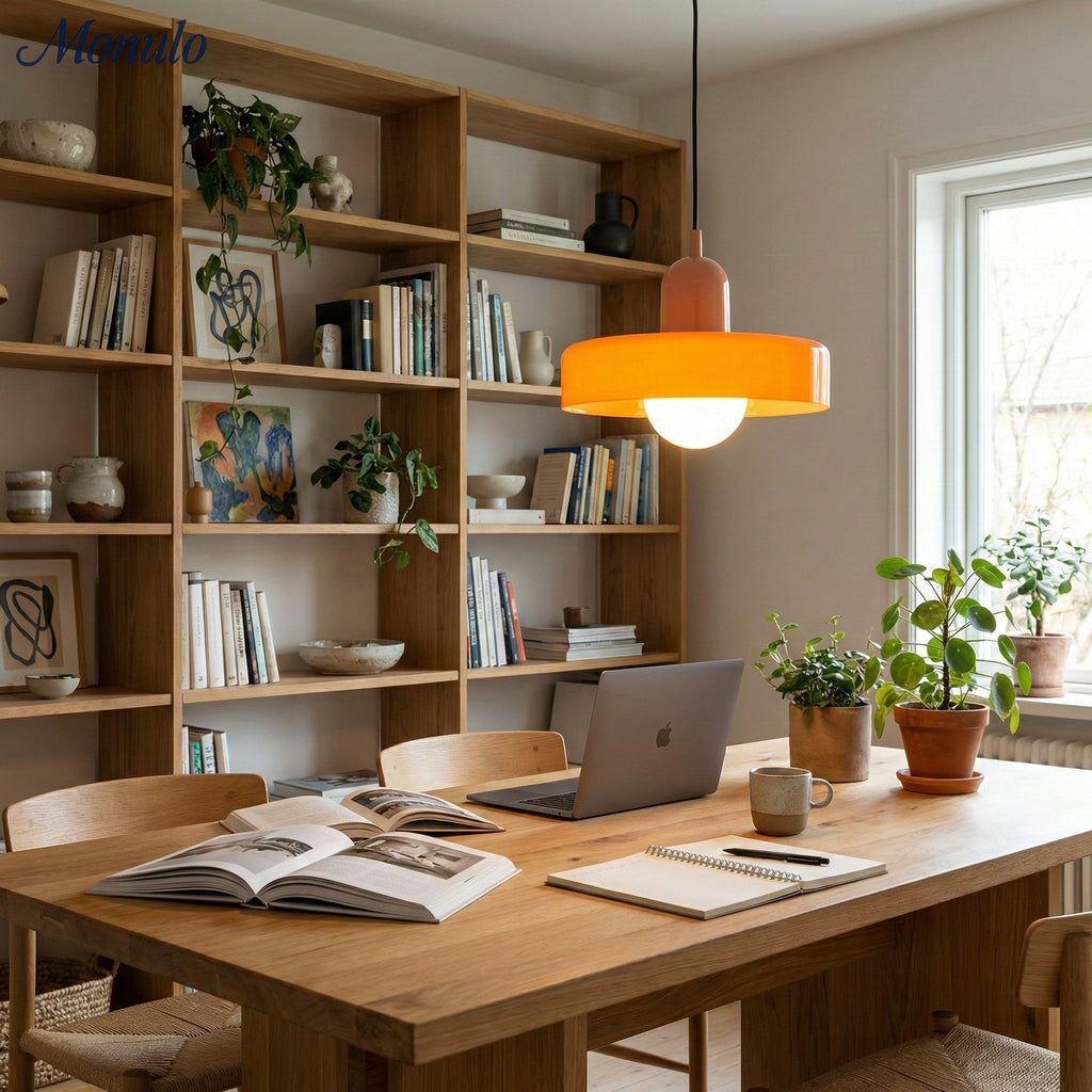 Verdoma Morandi Disc Glass Pendant Light for Modern Dining and Living | Esilora