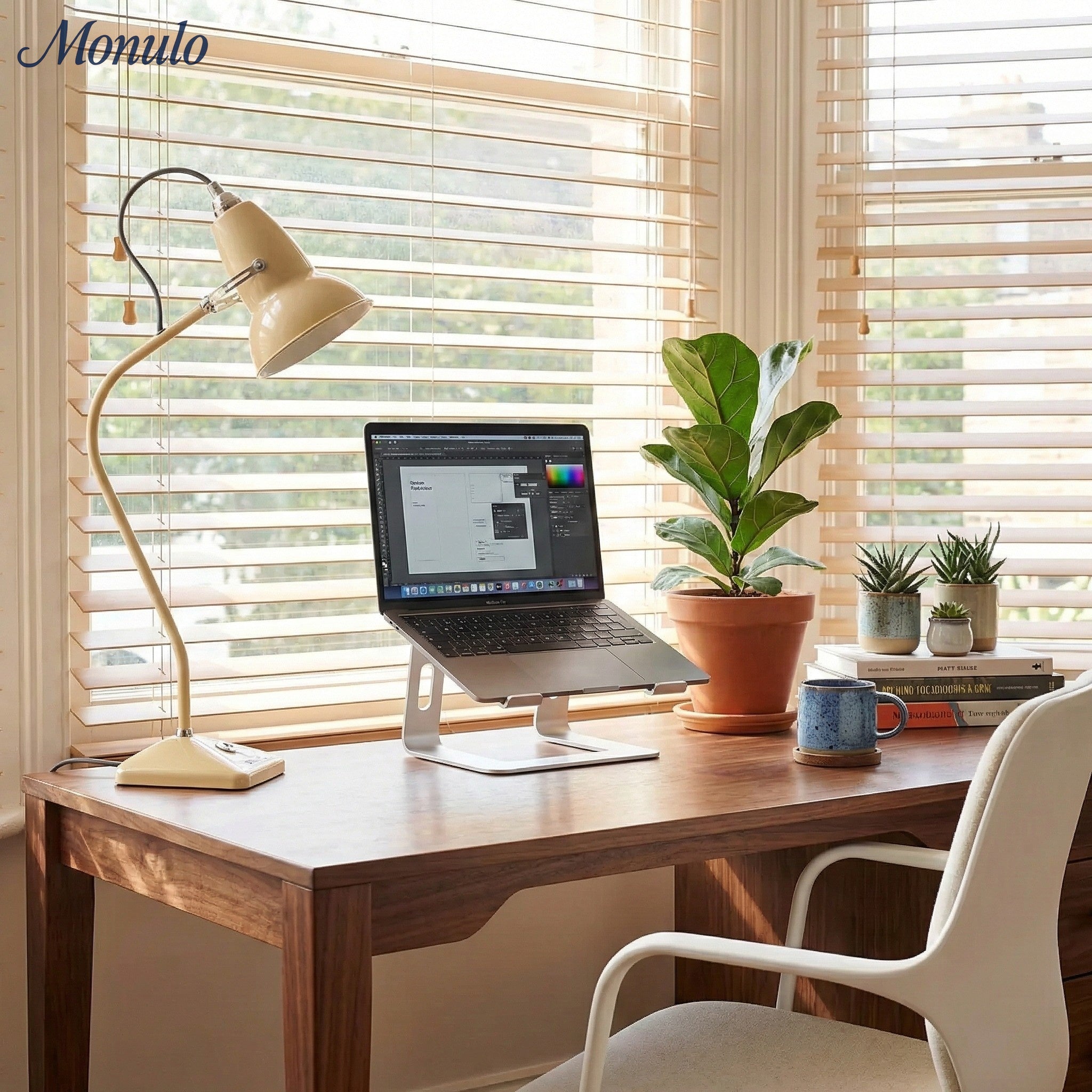 Modryx Pyramid Base Mini Table Lamp - Vintage Metal for Desk | Esilora
