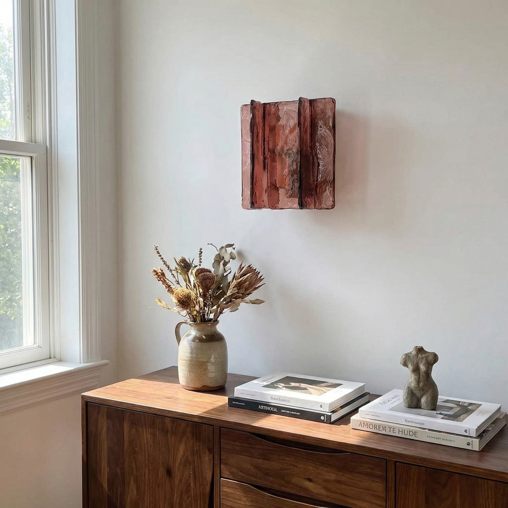 Verdura Architectural Wall Mounted Lamp with Glass Panel Design | Esilora
