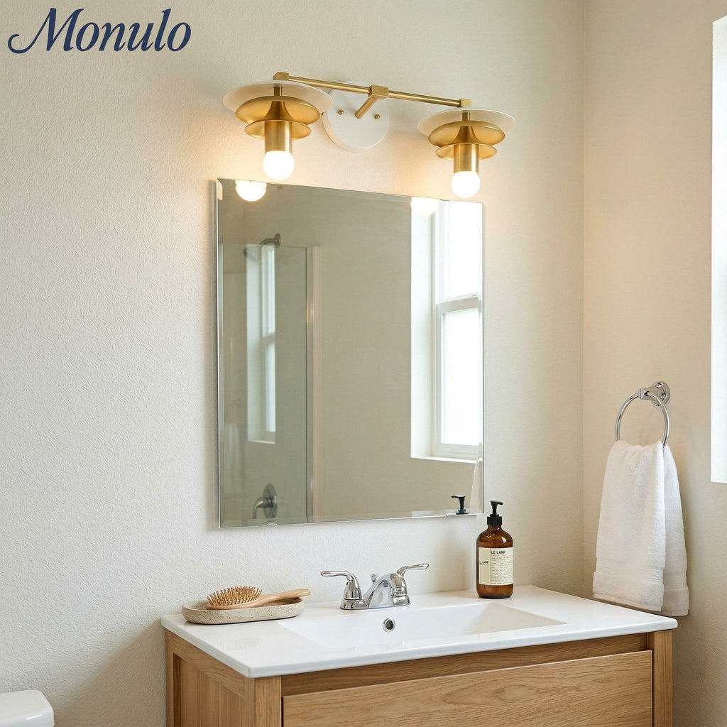 Artivo Layered Timeless Vanity Lighting Fixture With Soft Diffused Light - Great Ideal for Powder Rooms | Esilora