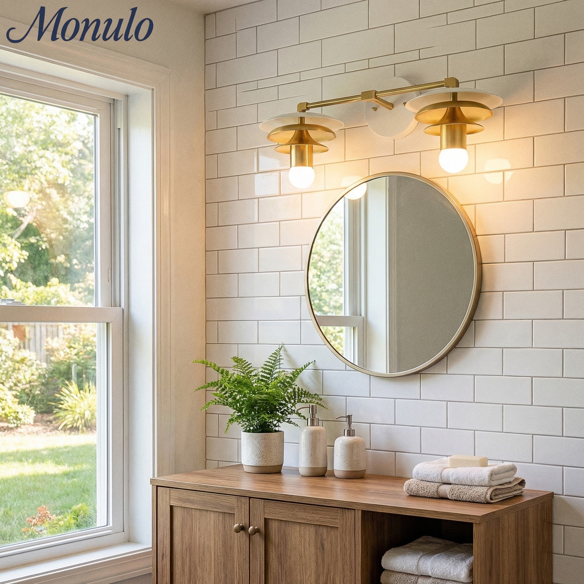 Artivo Layered Timeless Vanity Lighting Fixture With Soft Diffused Light - Great Ideal for Powder Rooms | Esilora