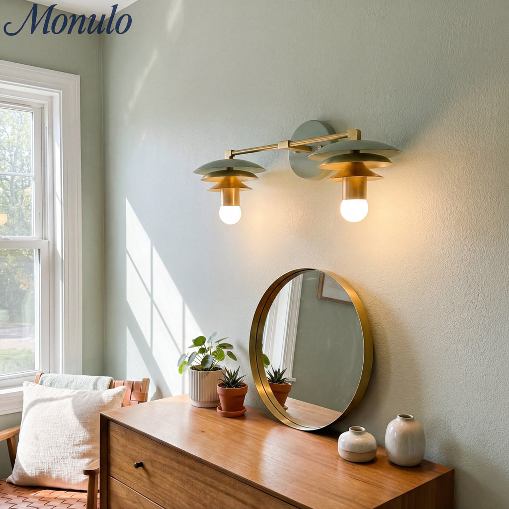 Artivo Layered Timeless Vanity Lighting Fixture With Soft Diffused Light - Great Ideal for Powder Rooms | Esilora
