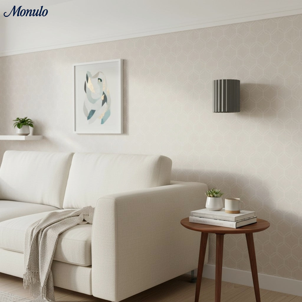 Ribellex Ribbed Wall Lamp - Modern Resin Lamp for Bedroom N59 | Esilora