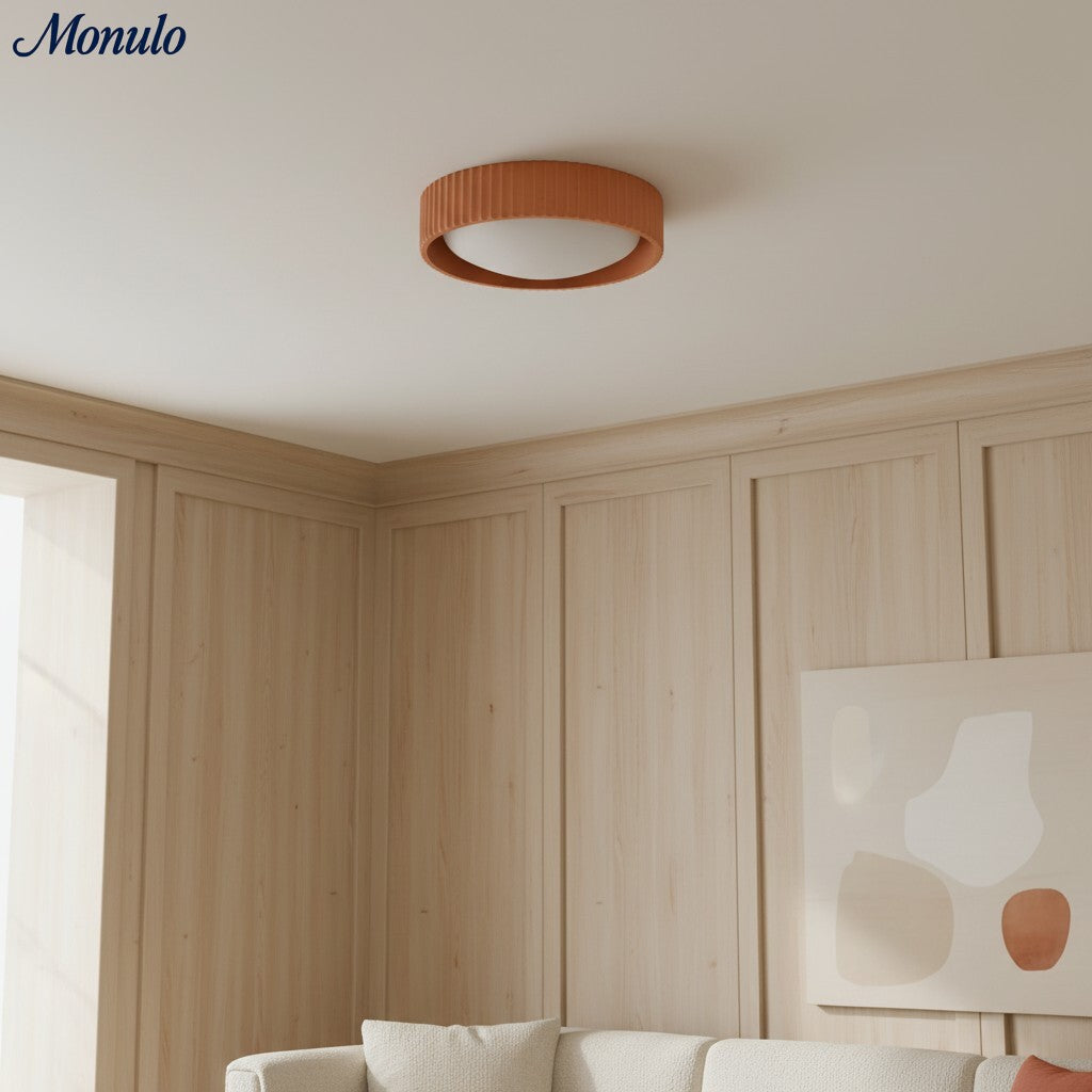 Acrion Round Ceiling Light - Modern Acrylic Light for Bedroom | Esilora