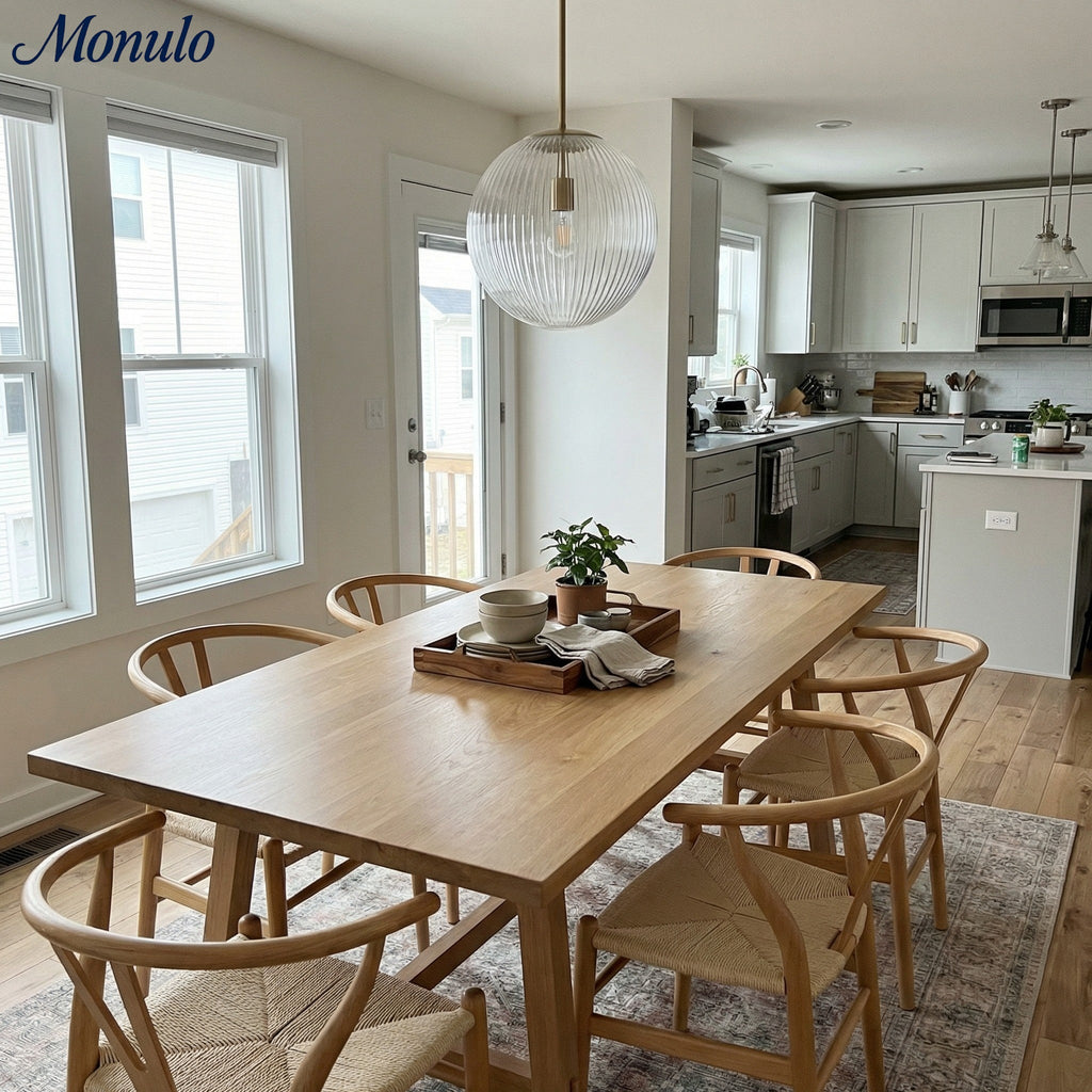 Bravira Ribbed Glass Pendant Light – Brass And Glass Pendant Light With Farmhouse Pendant Light Flair | Esilora
