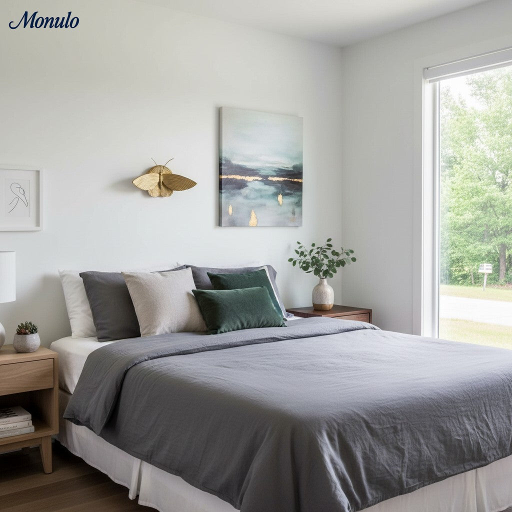 Mothriel Moth-Shaped Wall Lamp - Vintage Metal Lamp for Bedroom | Esilora