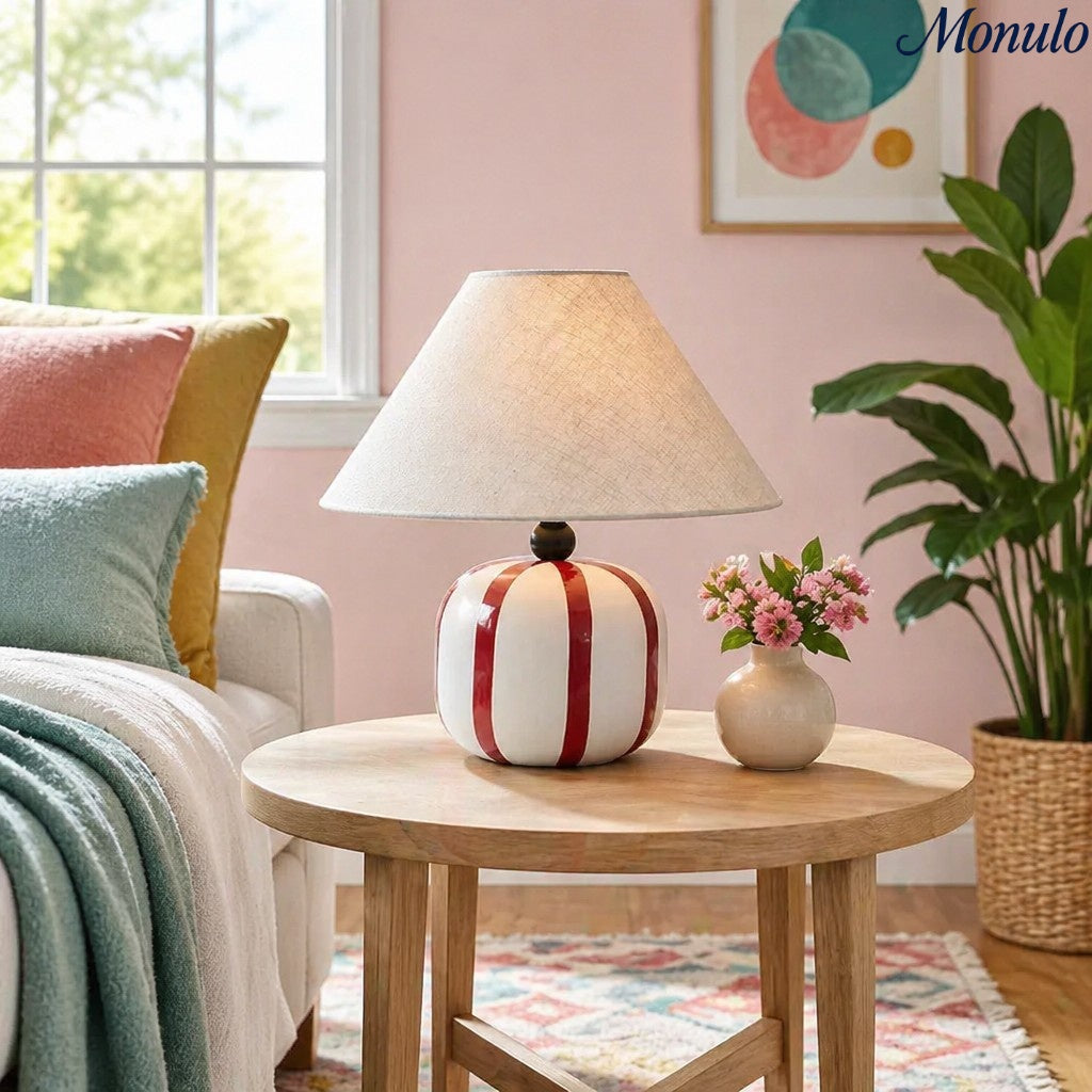 Playful Lollipop Table Lamp Colorful Sphere Light for Bedroom Decor | Esilora