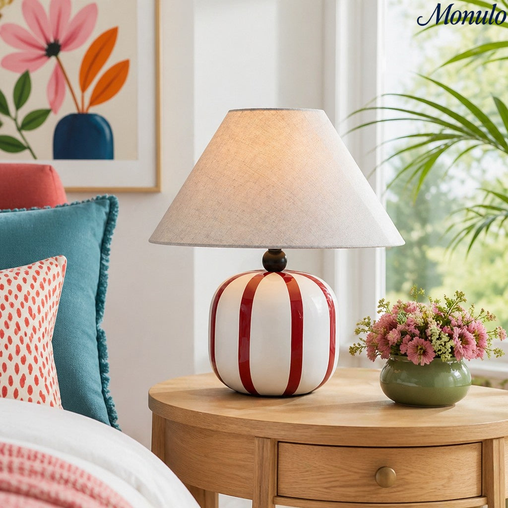 Playful Lollipop Table Lamp Colorful Sphere Light for Bedroom Decor | Esilora