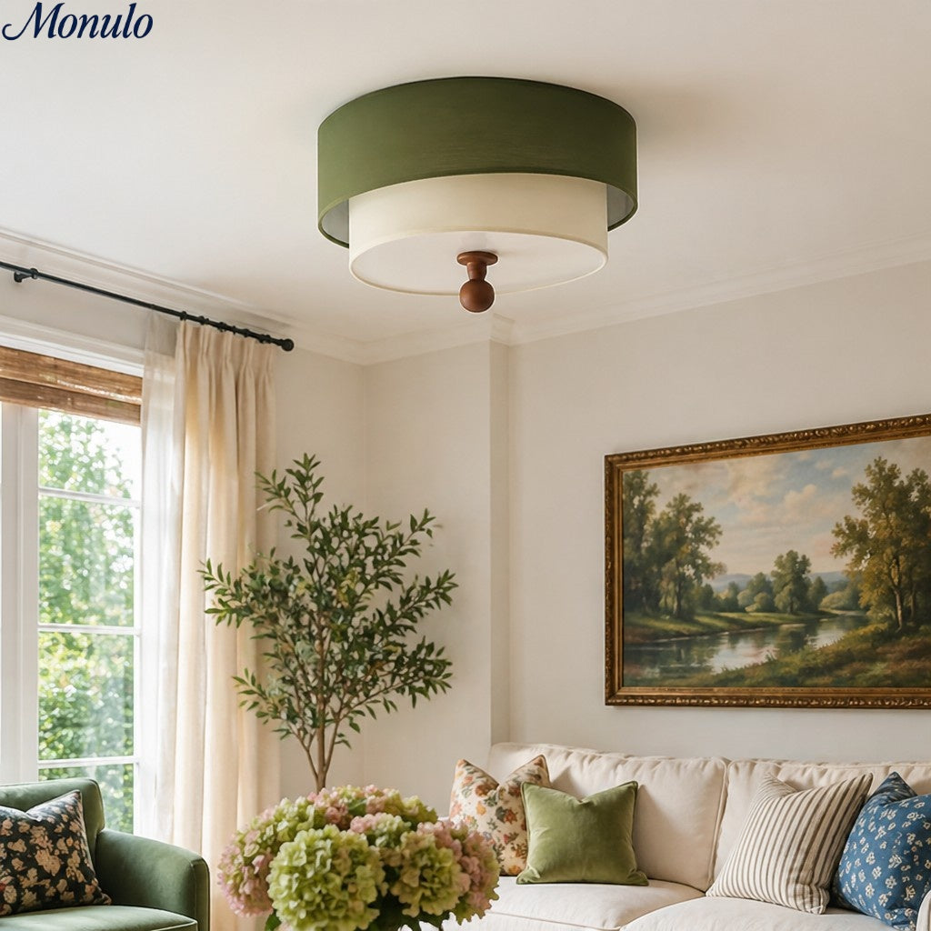 Modern Minimalist Ceiling Lamp Clean Line Flush for Bedroom Living Room | Esilora
