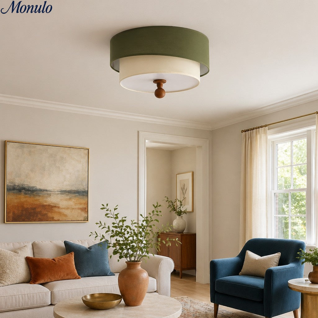 Modern Minimalist Ceiling Lamp Clean Line Flush for Bedroom Living Room | Esilora