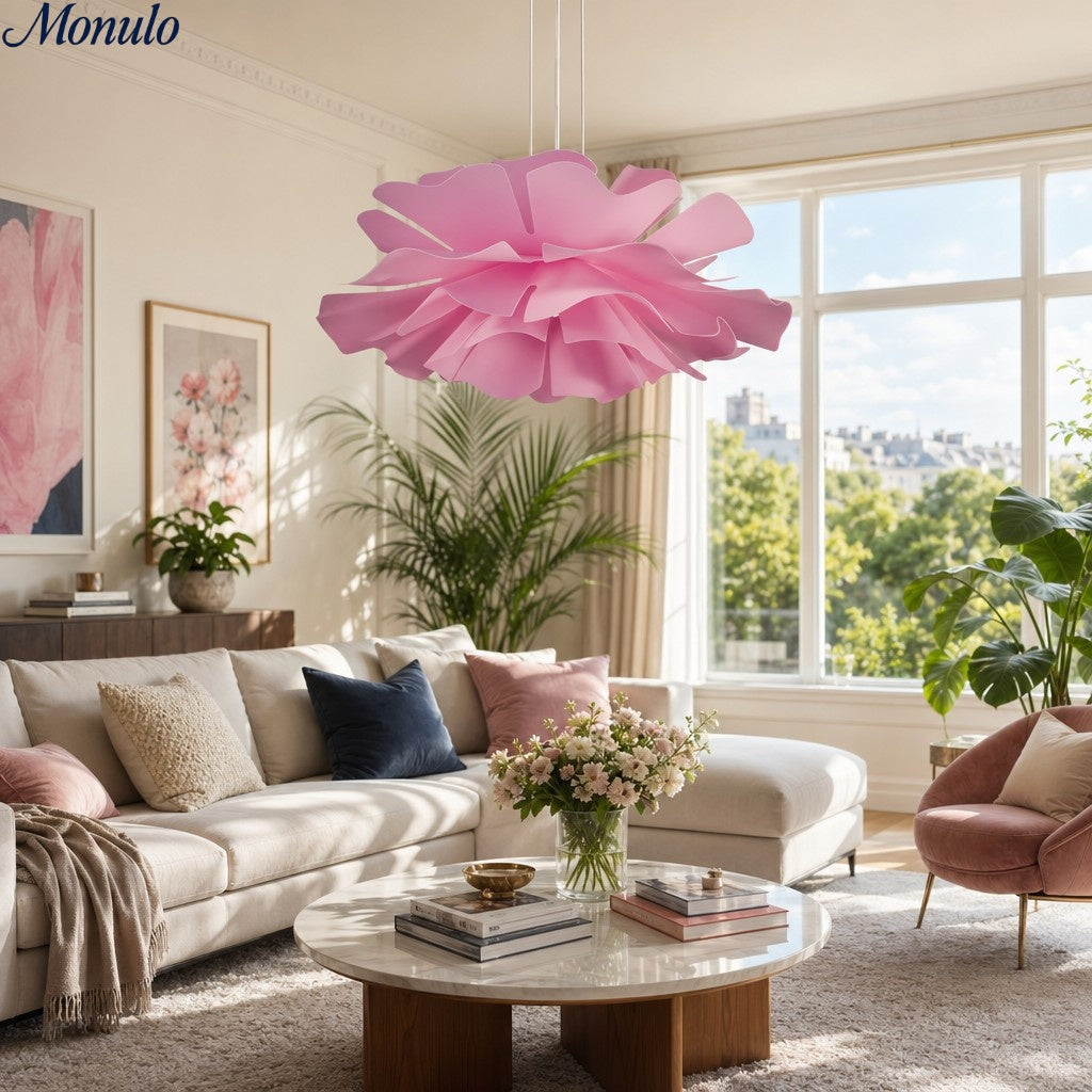 Flora Nordic Floral Sculptural Pendant Lamp - Artistic Decorative Lamp for Living Room | Esilora