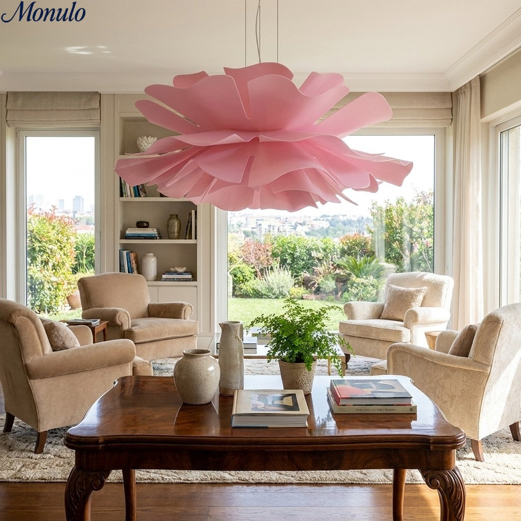 Flora Nordic Floral Sculptural Pendant Lamp - Artistic Decorative Lamp for Living Room | Esilora
