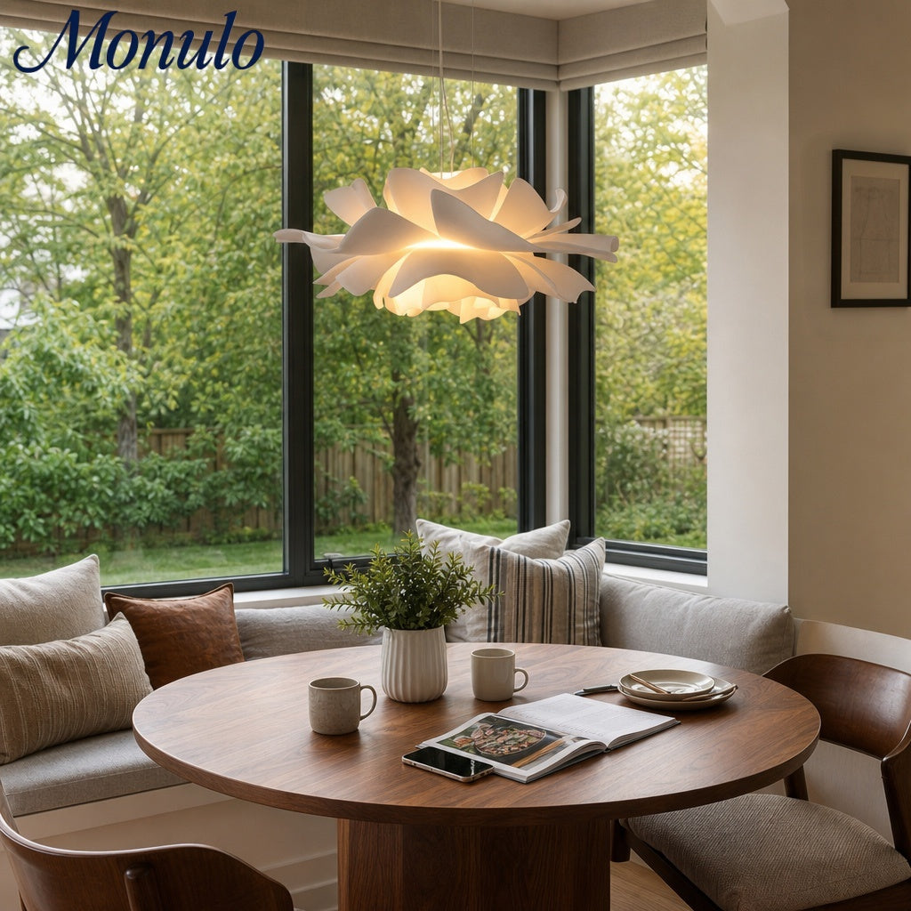 Flora Nordic Floral Sculptural Pendant Lamp - Artistic Decorative Lamp for Living Room | Esilora