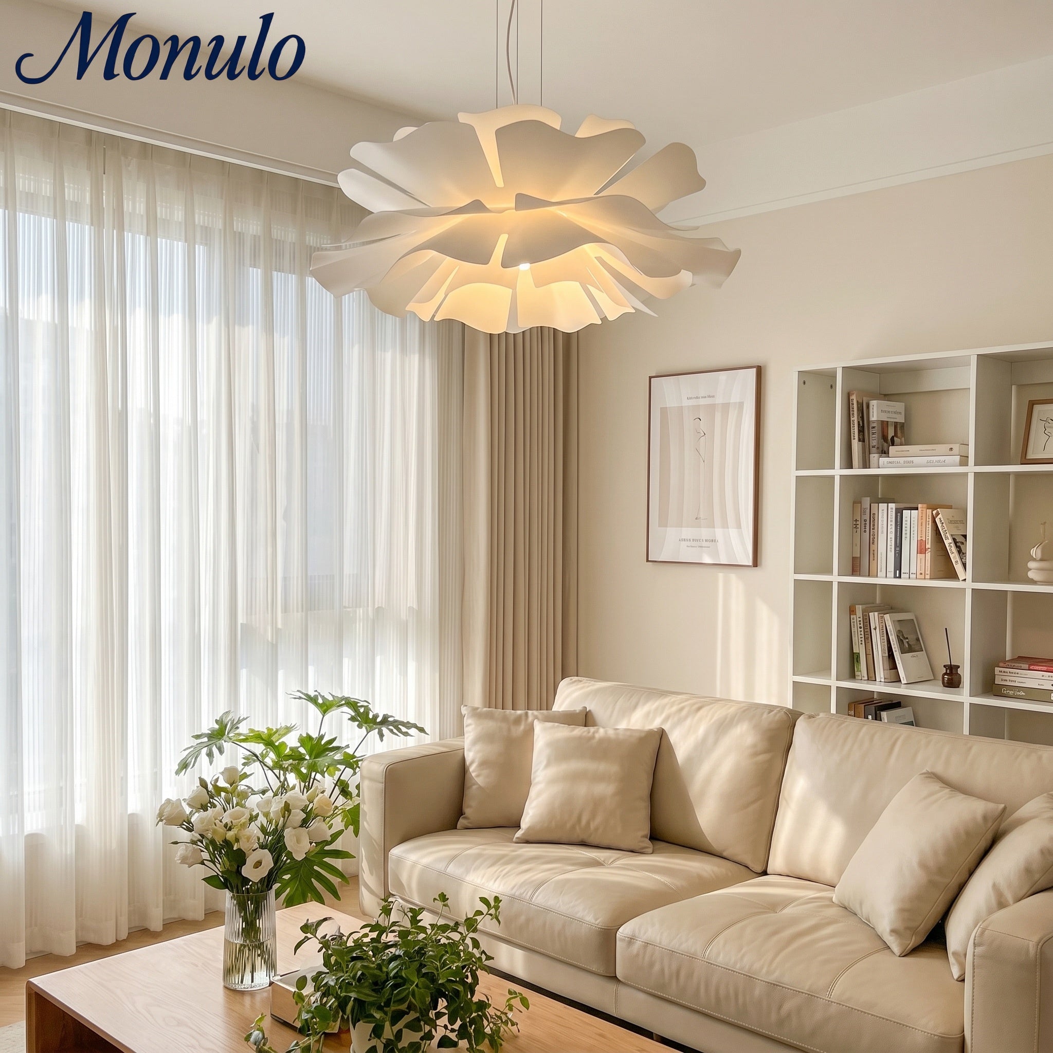 Flora Nordic Floral Sculptural Pendant Lamp - Artistic Decorative Lamp for Living Room | Esilora