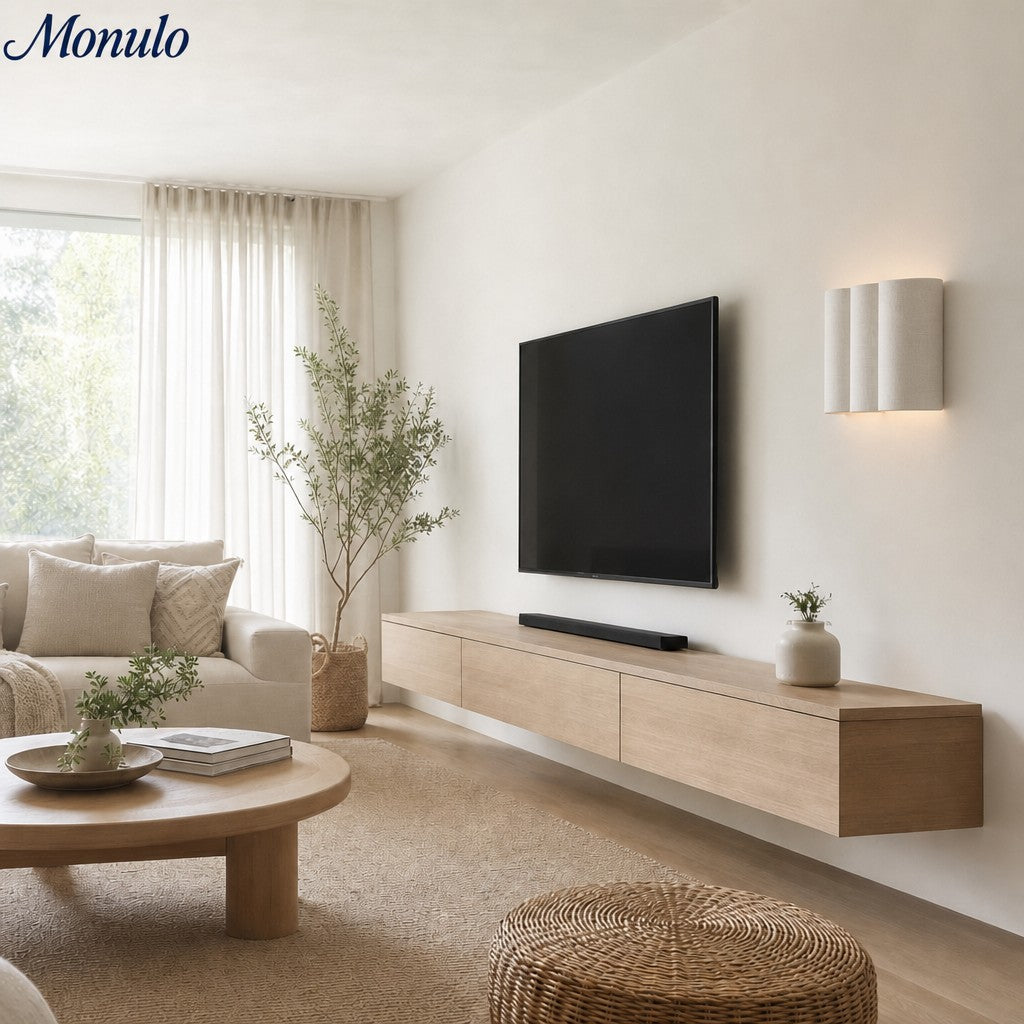 Linbron Natural Linen Sconce – Diffused Glow for Open Concept Living Spaces | Esilora