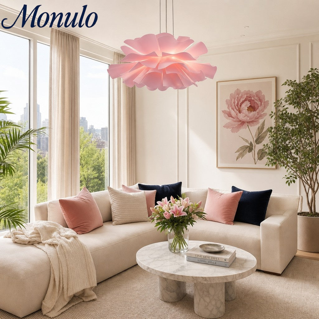 Flora Nordic Floral Sculptural Pendant Lamp - Artistic Decorative Lamp for Living Room | Esilora