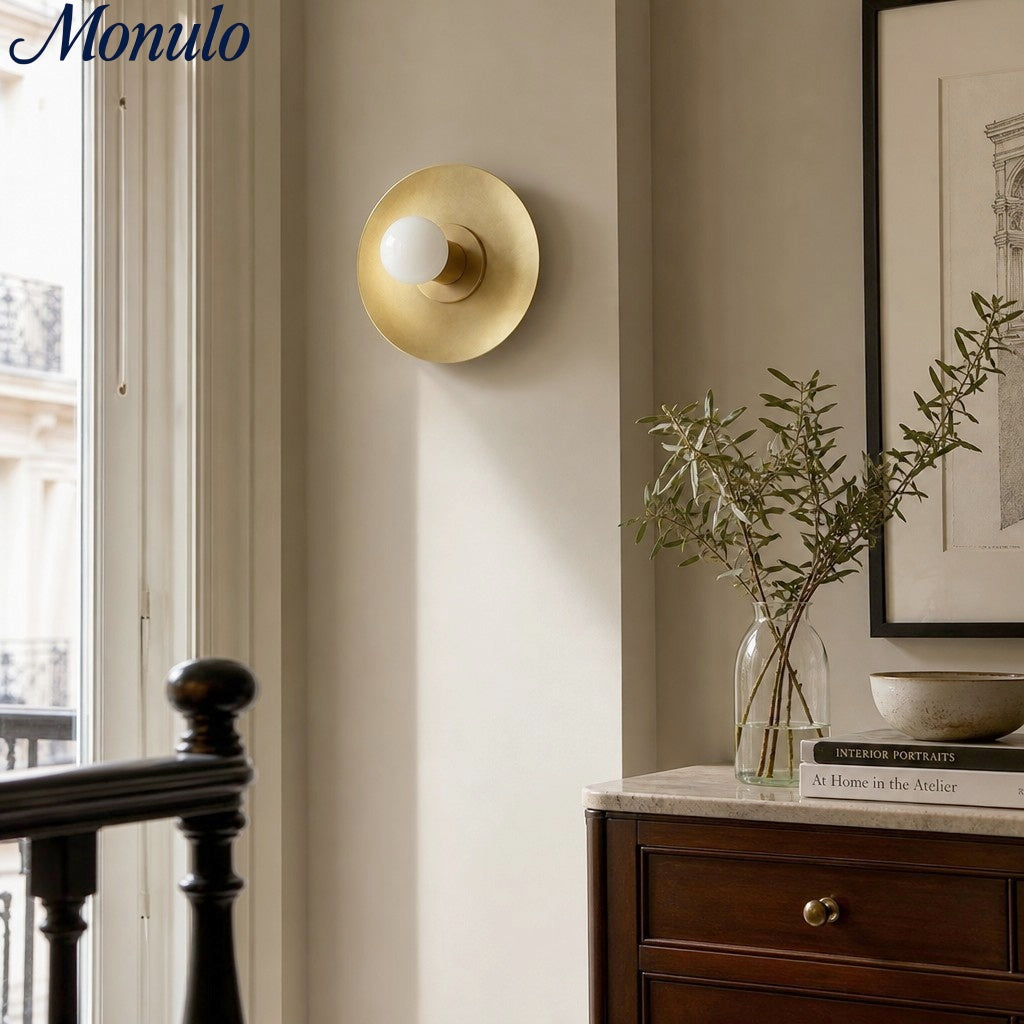 Radiro Globe Metal Finish Wall Sconce – Minimal Design for Vanity and Corridor | Esilora
