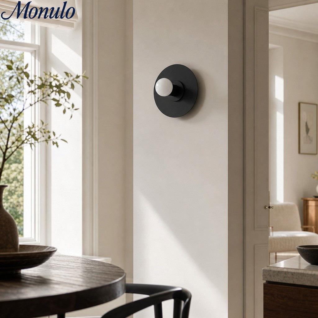 Radiro Globe Metal Finish Wall Sconce – Minimal Design for Vanity and Corridor | Esilora