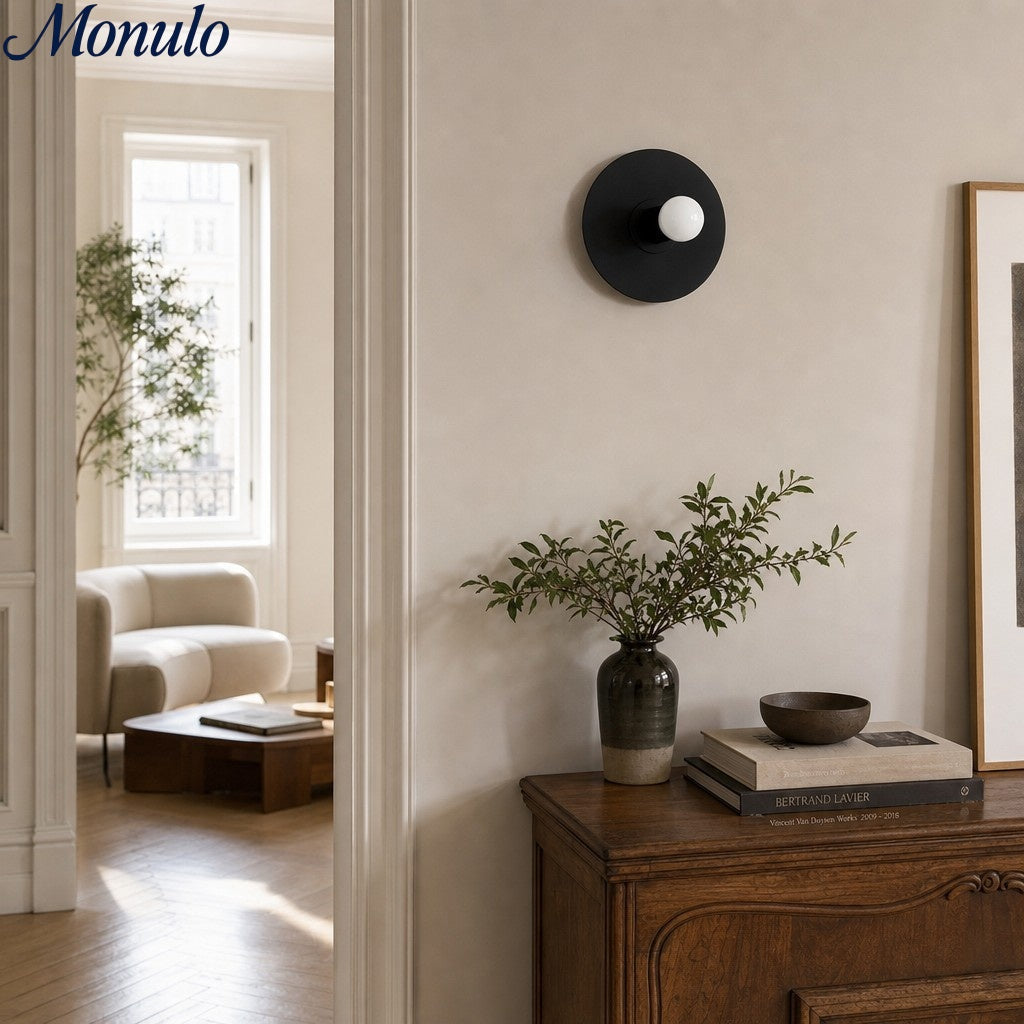 Radiro Globe Metal Finish Wall Sconce – Minimal Design for Vanity and Corridor | Esilora
