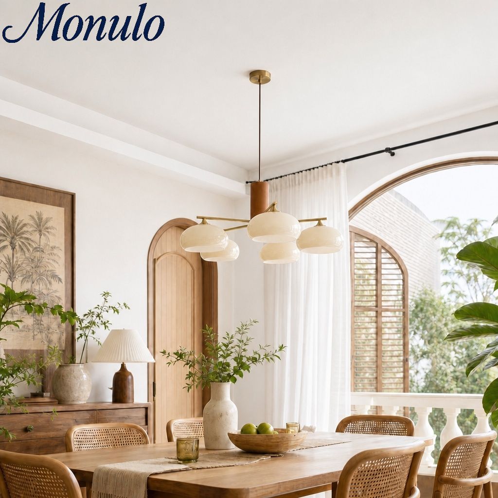 Medieval Log Style Vintage Glass Chandelier | Esilora