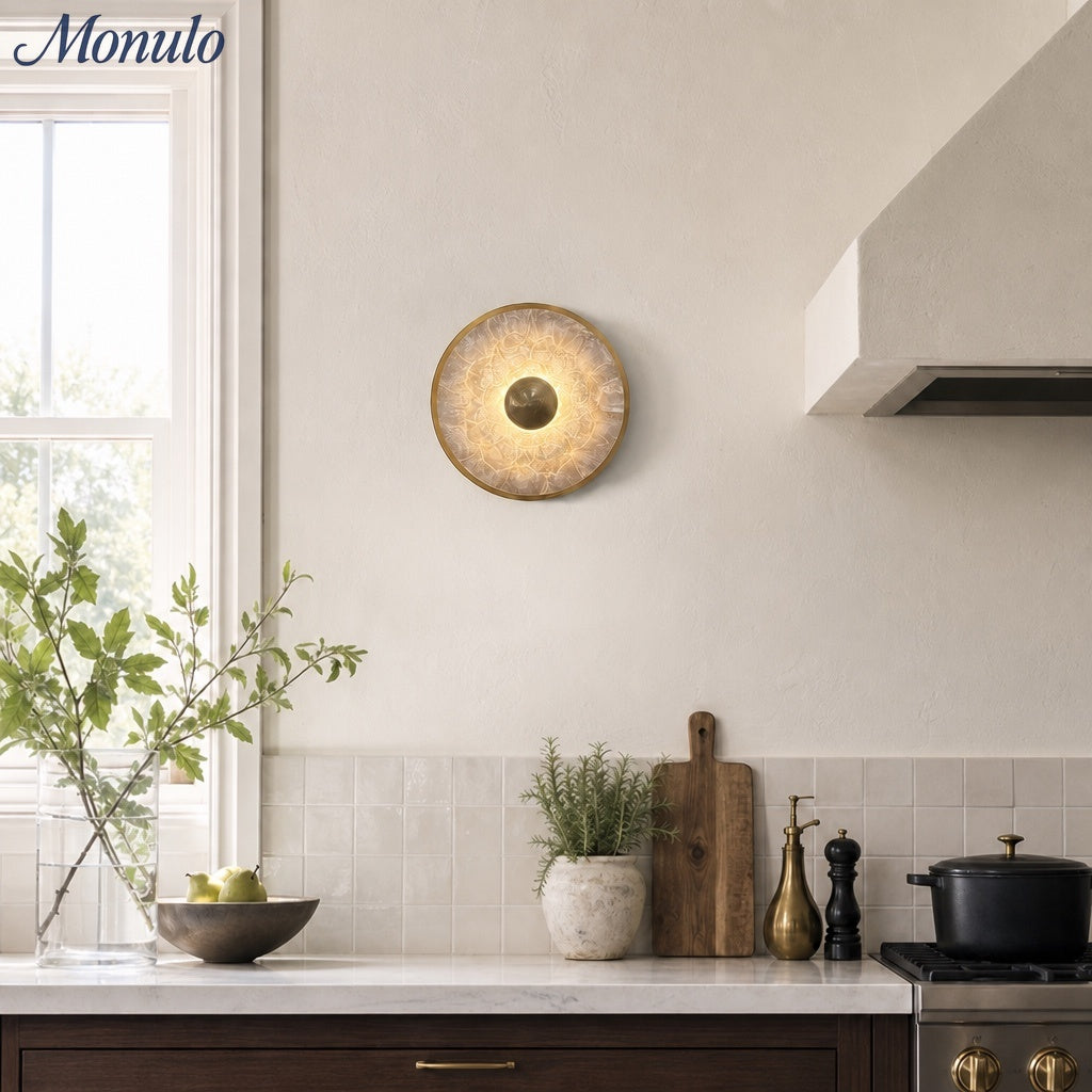 Patterned Shell Nordic Wall Lamp – For Living Room and Bedroom Accent Lighting | Esilora