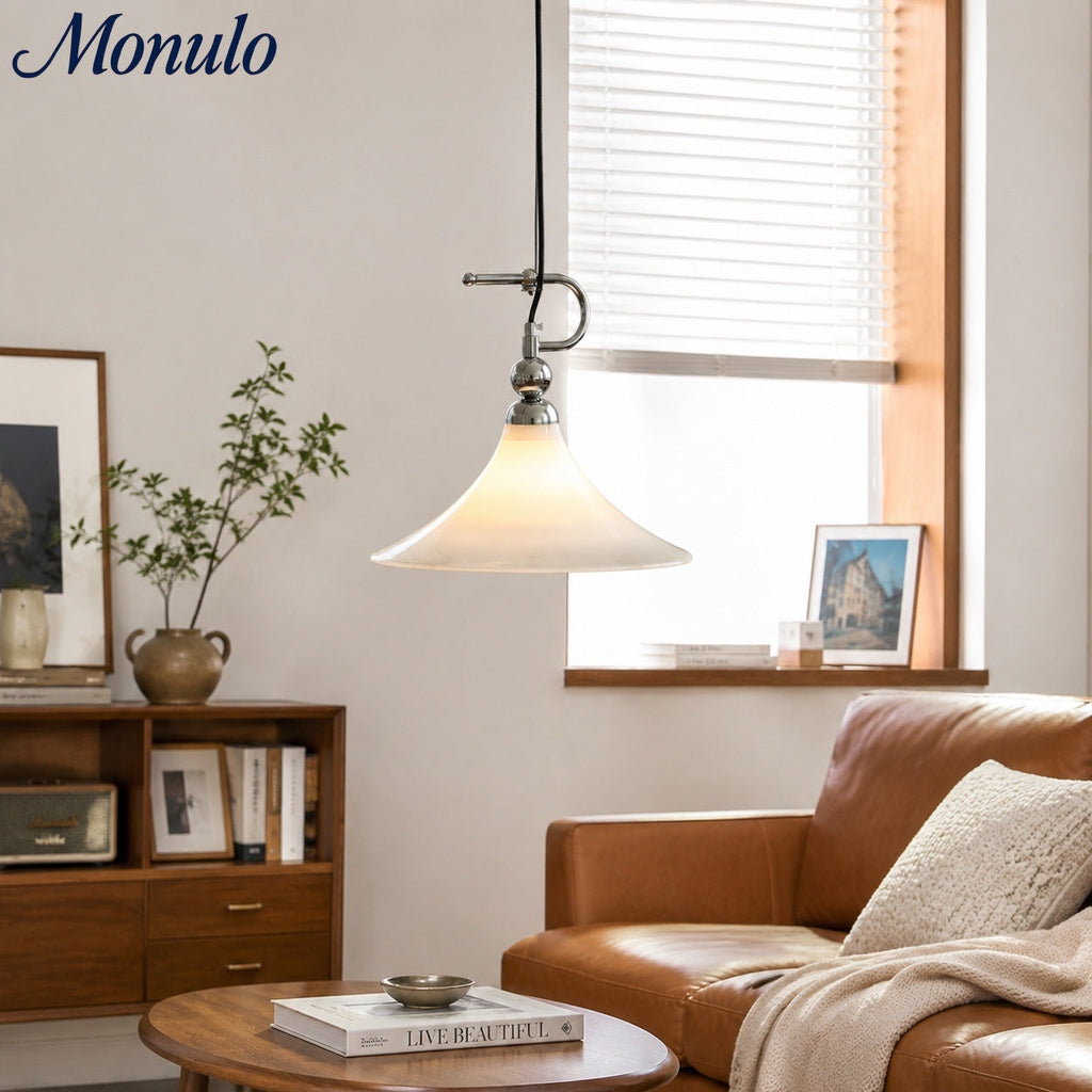 Suspension en verre dégradé Kallera – Lampe suspendue artistique moderne pour chambre, couloir et vestiaire | Esilora