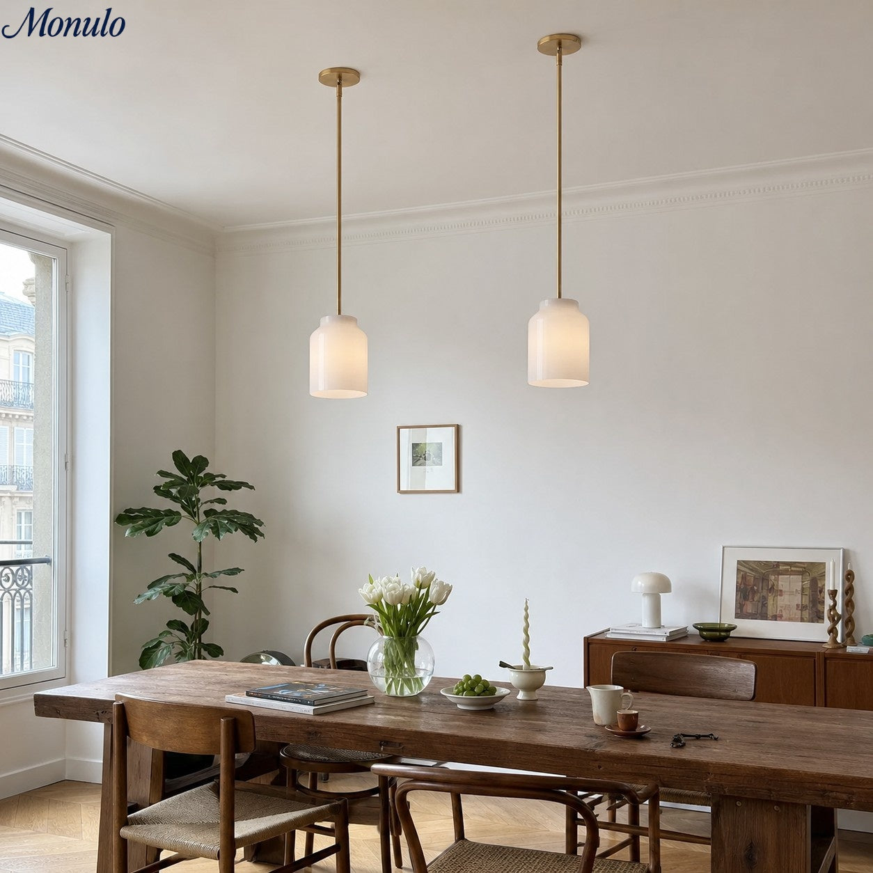 Hanton Nordic – kovové závěsné svítidlo Morandi – minimalistické svítidlo v nordickém stylu | Esilora