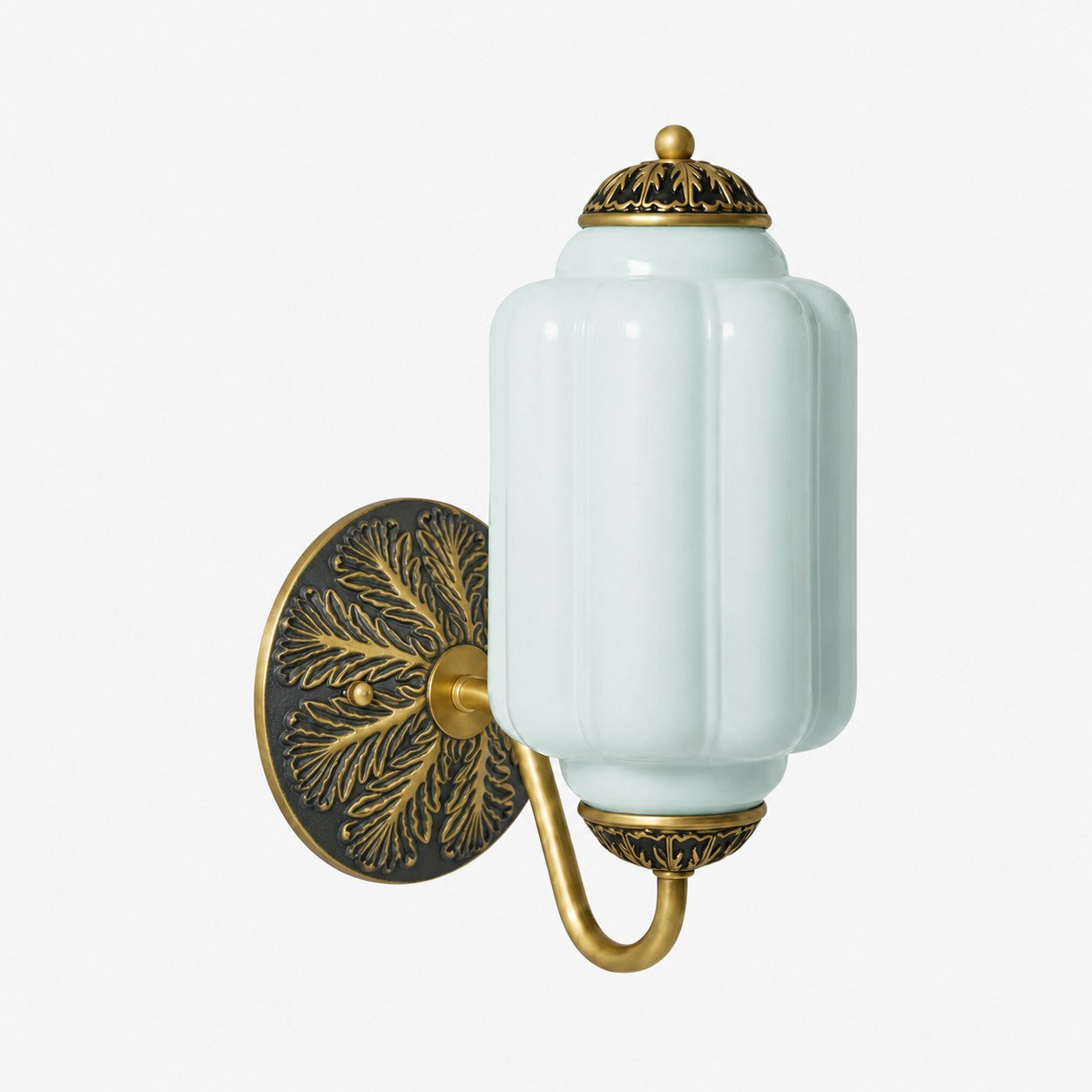 Vintage Milk Glass Sconce Bedside Hallway Eloise Wall Sconce | Esilora