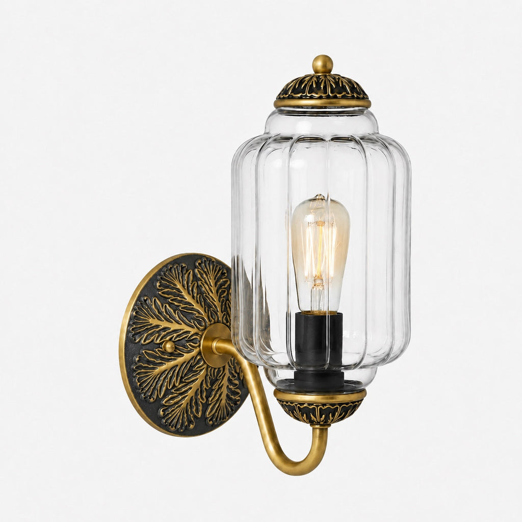 Vintage Milk Glass Sconce Bedside Hallway Eloise Wall Sconce | Esilora